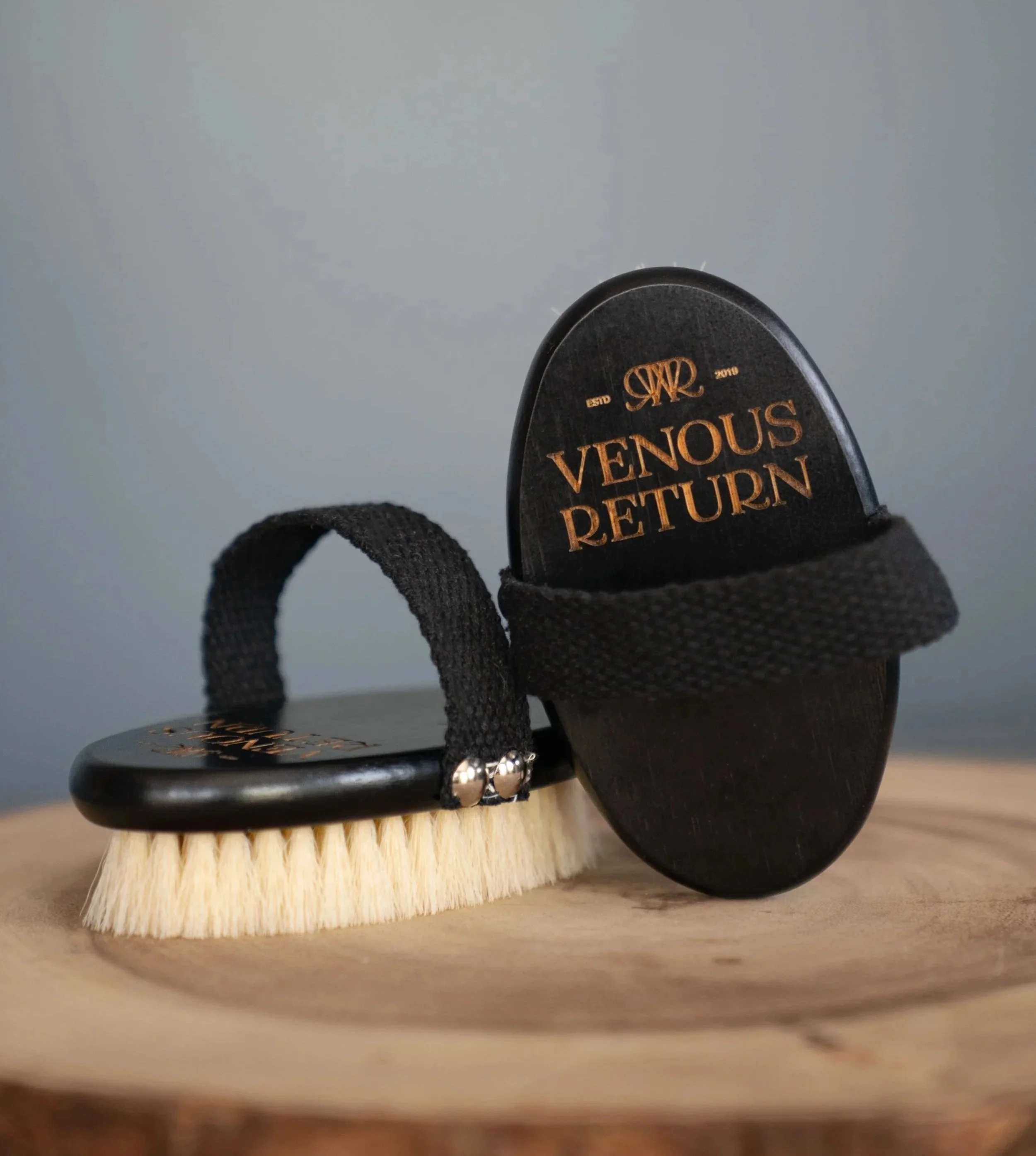 Venous Return Healing's Body Dry Brush tool for lymphatic drainage and self massage.