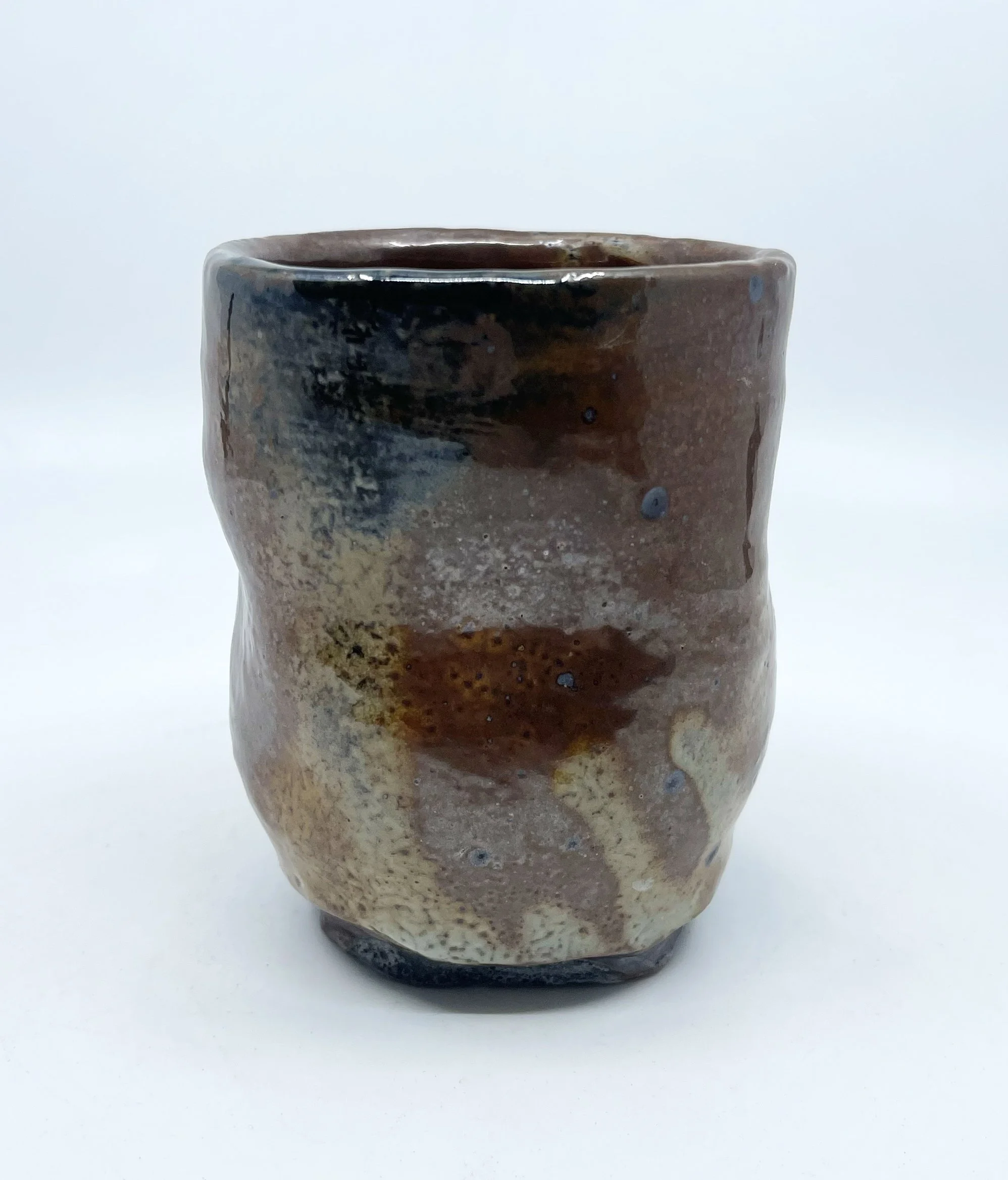 Soda Fired Cup  Independent Investigation, Fall 2022  Stoneware, glaze, cone 10 