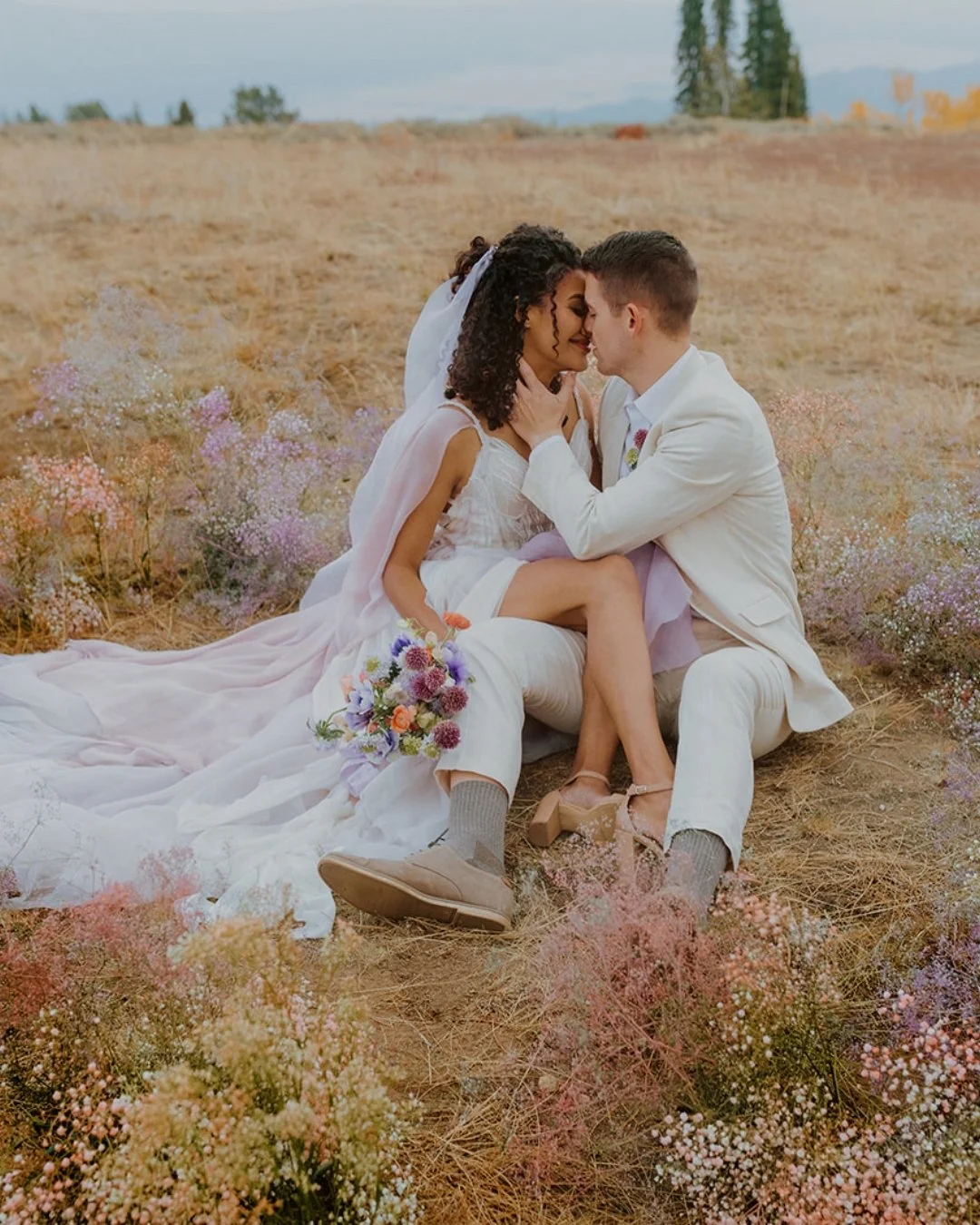 Getting married in the middle of a floral fairy circle, yes please 🧚🧚&zwj;♀️🧚&zwj;♂️