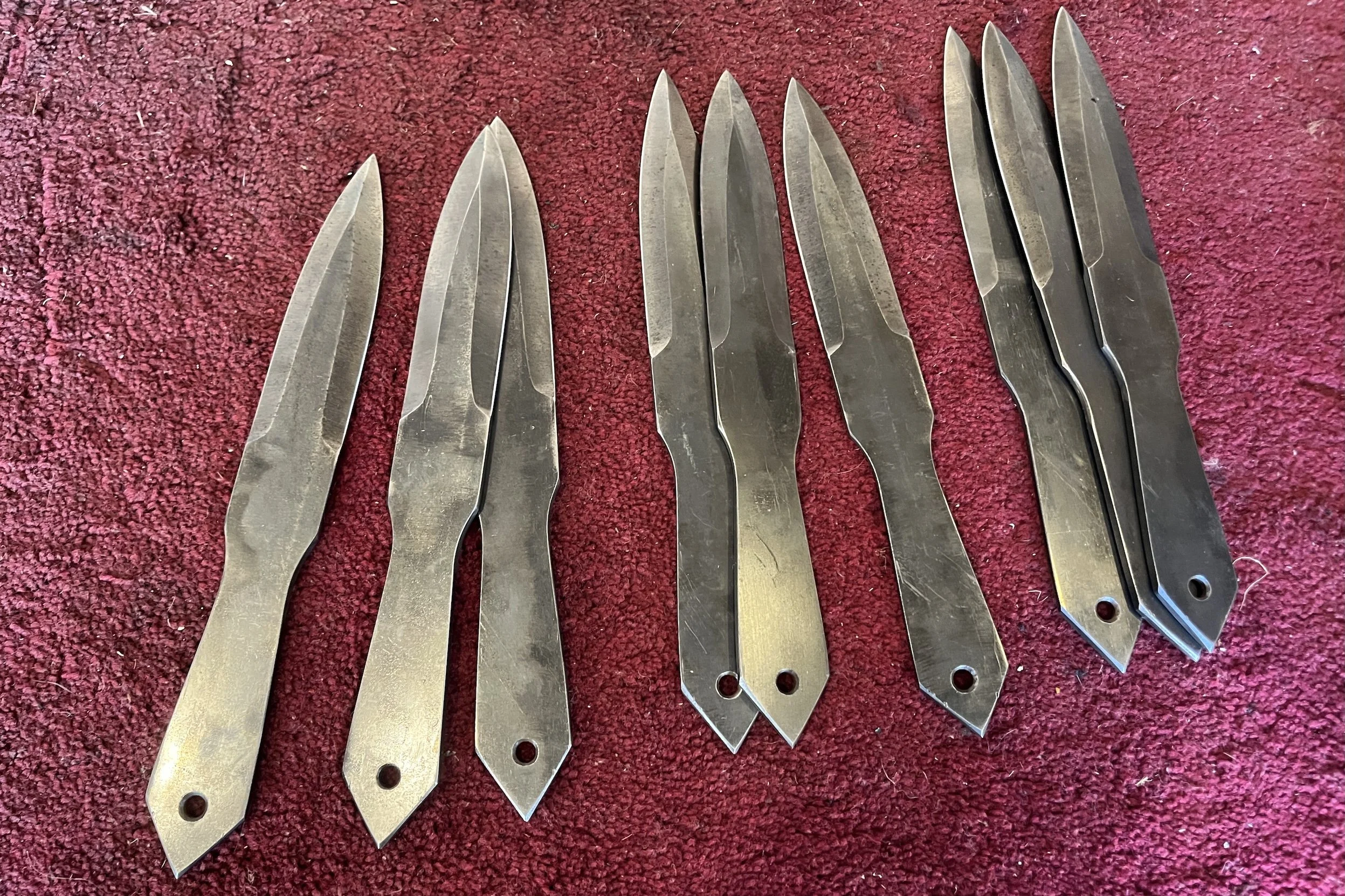 Set of Three Throwing Knives