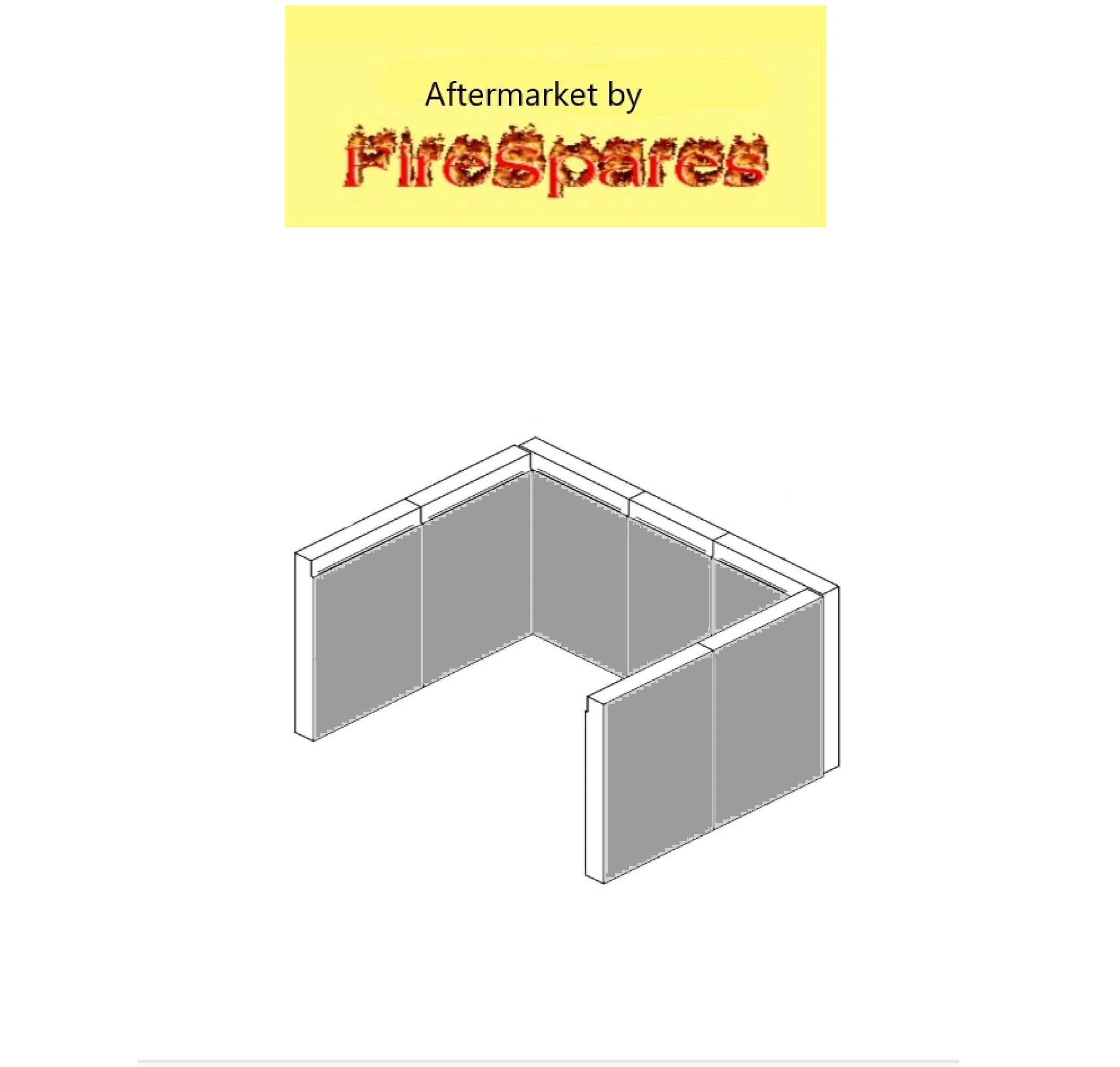 FIREBRICKSET FBS7-250X150X25 MASONRY = JAYLINE + LOGAIRE + MASPORT TYPE