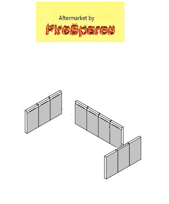 FIREBRICKSET FBS10-250X150X25 MASONRY = JAYLINE + LOGAIRE + MASPORT TYPE