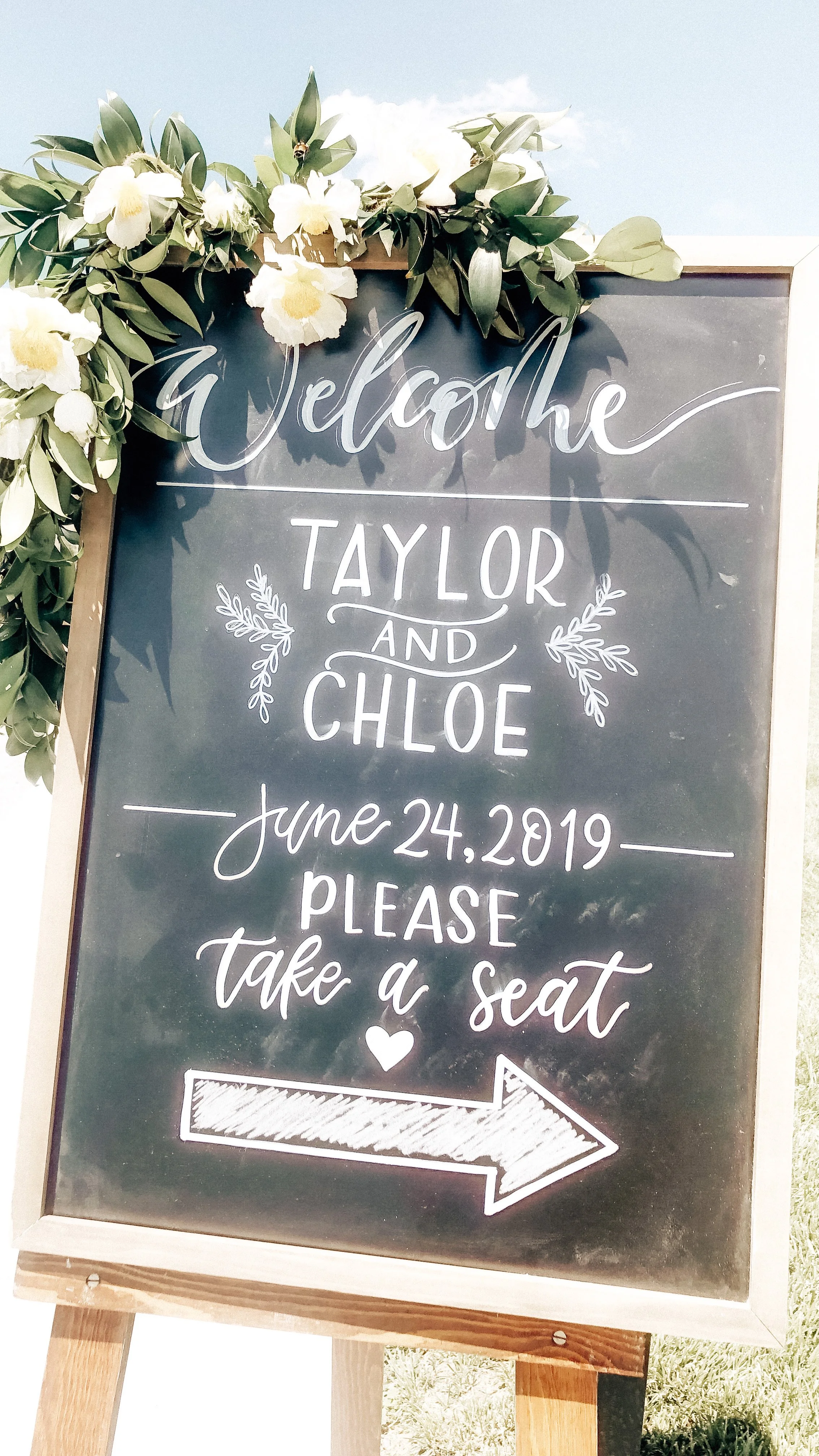 Wedding Welcome sign