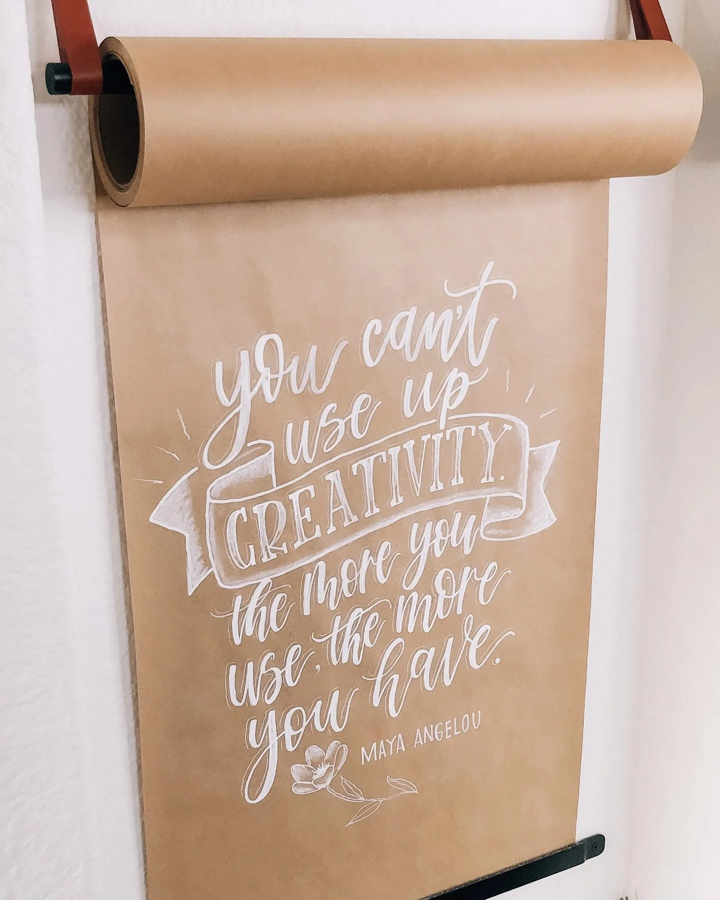 Happy #nationalcreativityday 🤍 
This quote by Maya Angelou has always been my favorite. 

Creativity for me lately, has been practicing more hot foil calligraphy, engraving &amp; drawing flowers. I also decided this summer, I really want to take a p