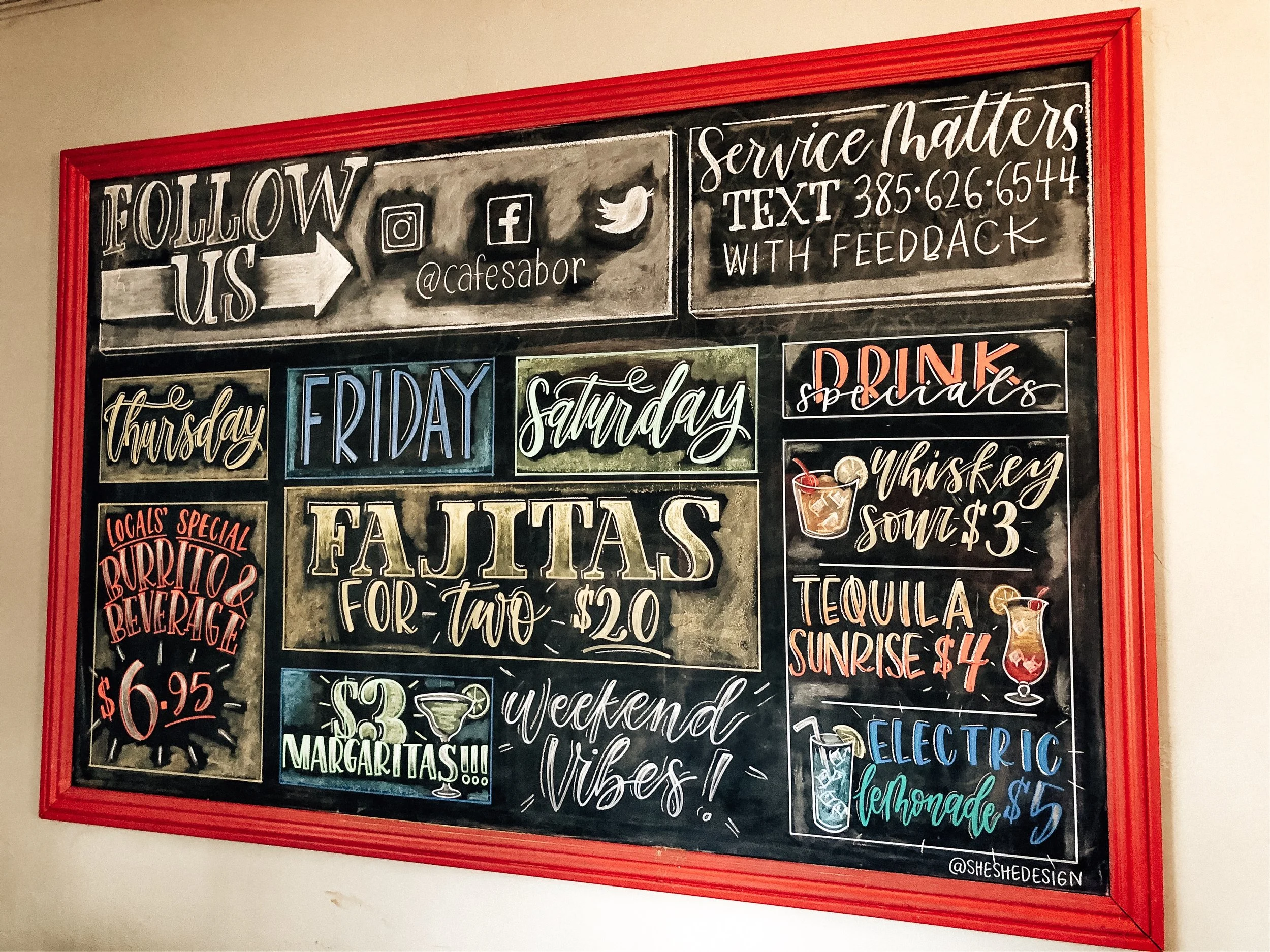 Restaurant Chalkboard