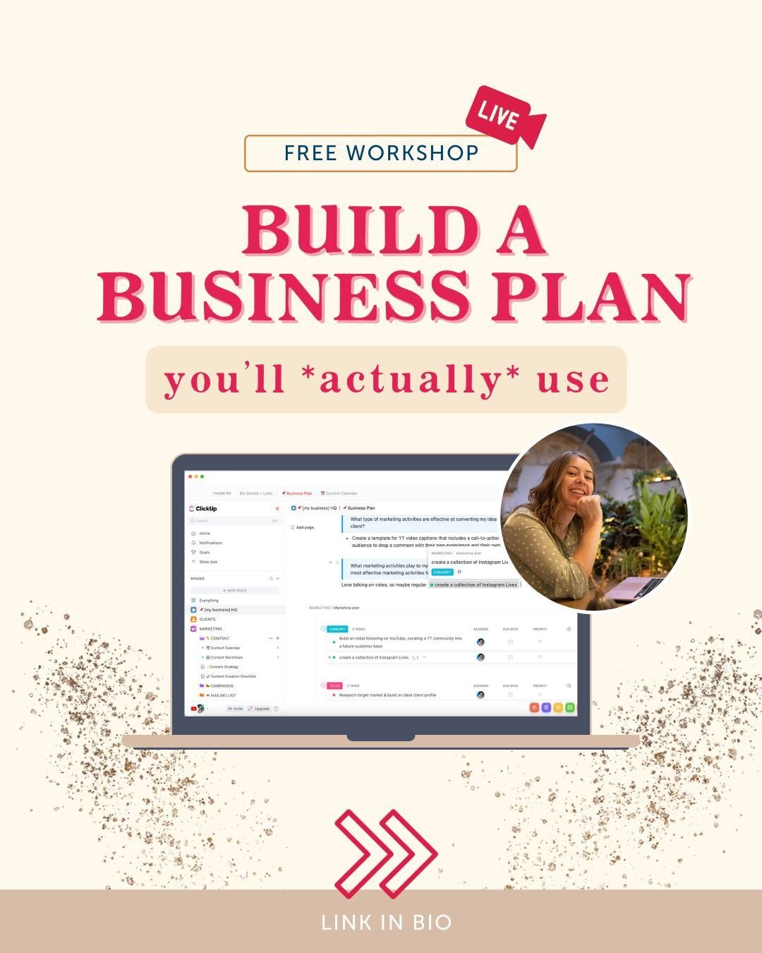 As solopreneurs and small biz owners, we know that the traditional business plan is irrelevant, outdated, and frankly, boringgg 💤⁠
⁠
It doesn't help us to plan our businesses in a useful way, and it definitely doesn't help us to start taking REAL ac