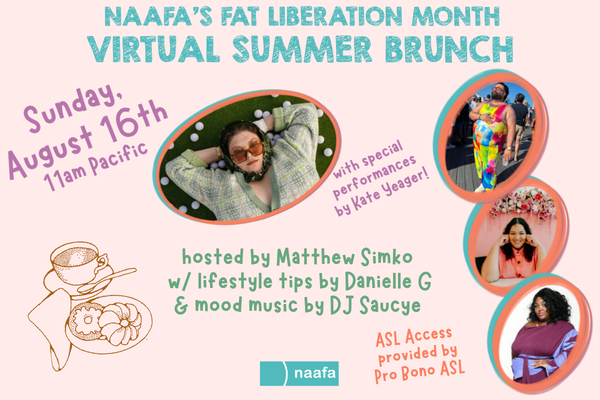 Fat Liberation Month Virtual Brunch