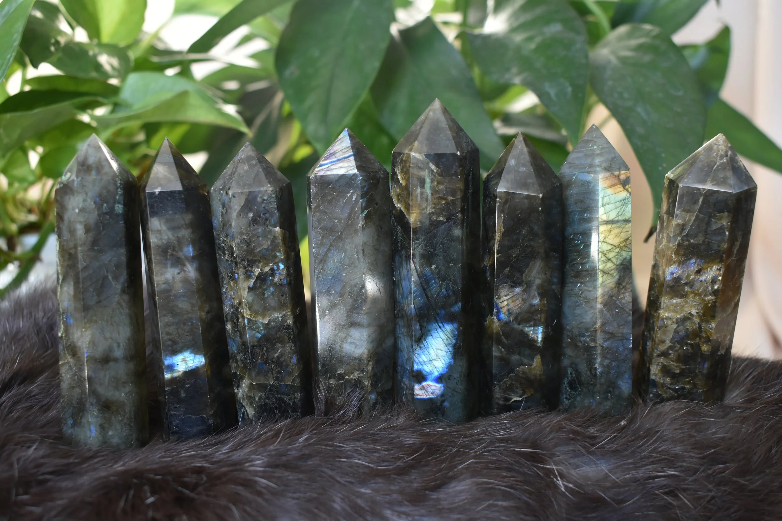 Labradorite towers