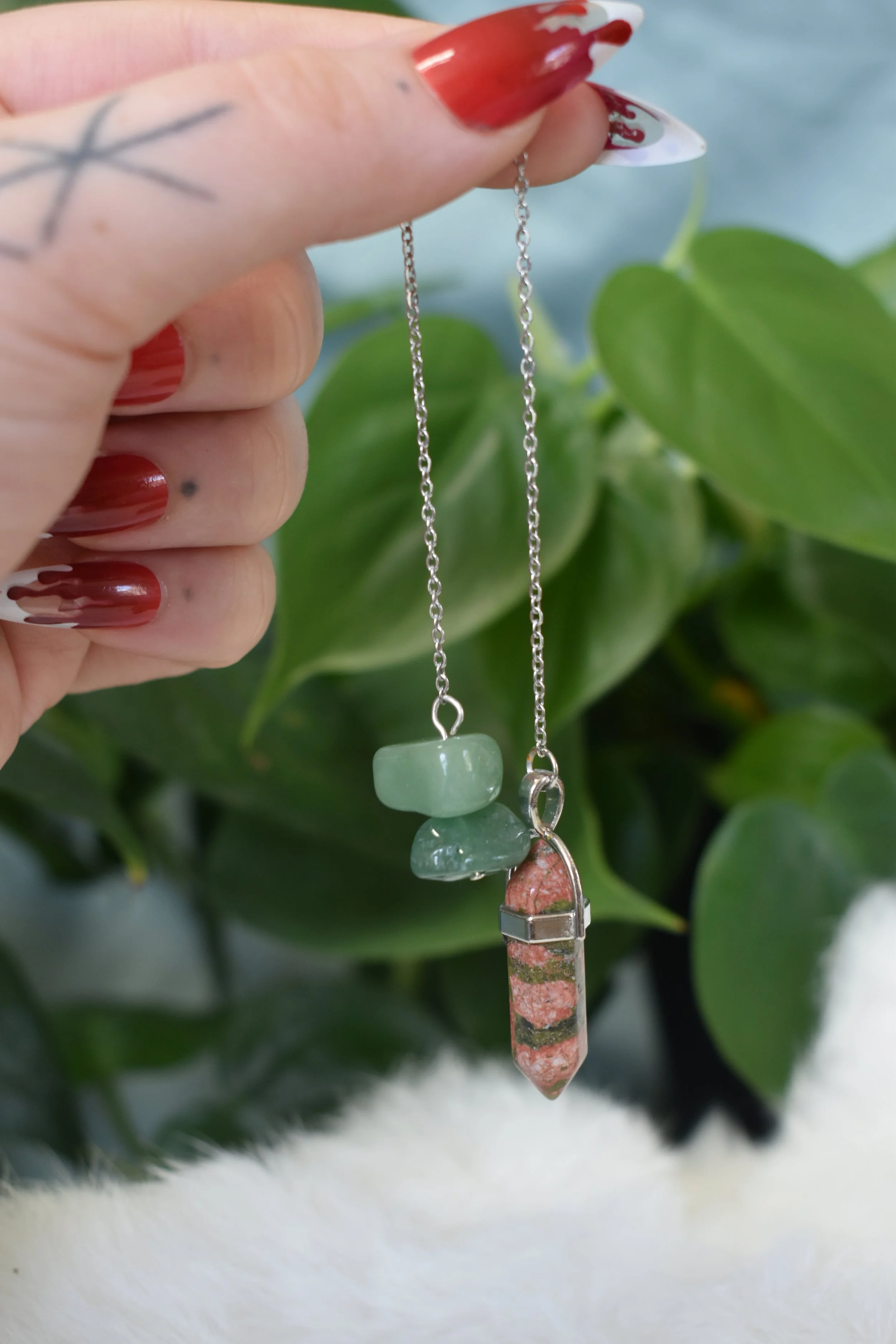 Unakite and aventurine