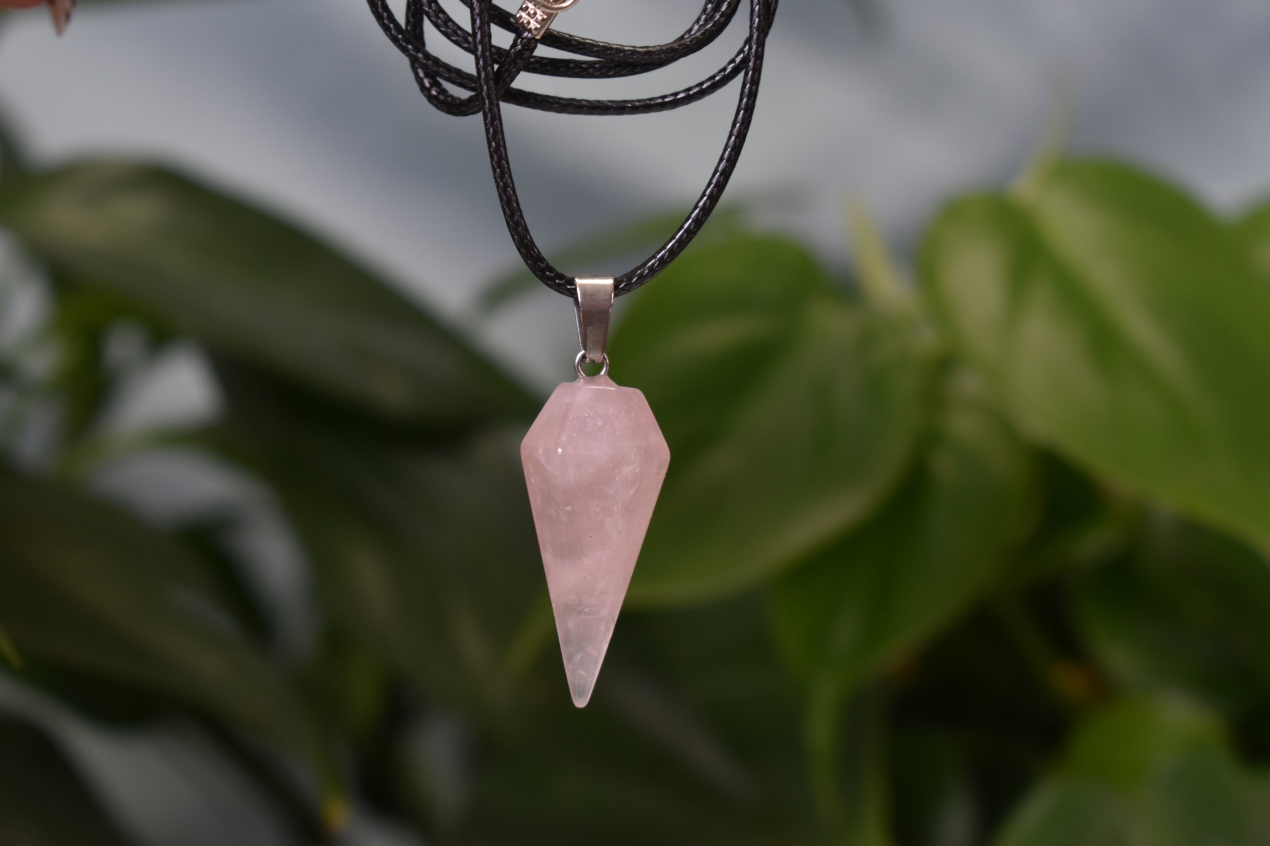 Rose quartz necklace