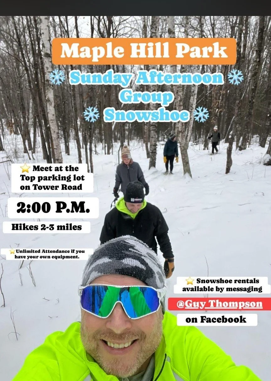 SUNDAY SNOWSHOE at Maple Hill in Hibbing