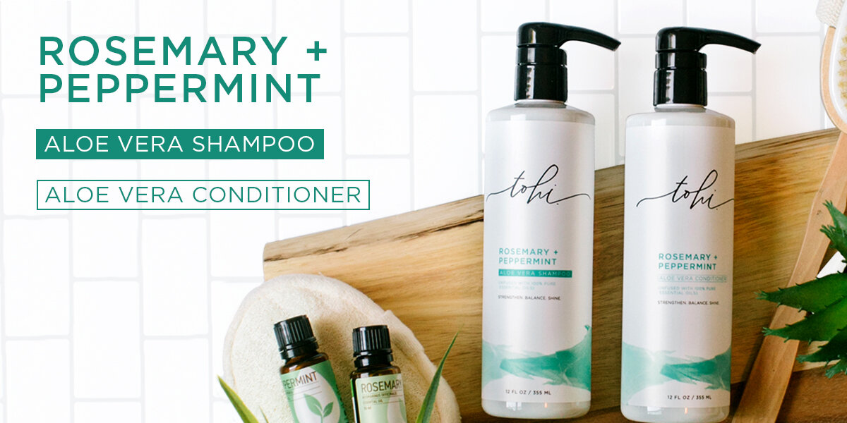 No time to make shampoo? DIY poo not so great for your hair type? Try the Tohi’s Aloe Vera shampoo and conditioner from  Rocky Mountain Oils . The rosemary and peppermint help hair grow faster and stronger.
