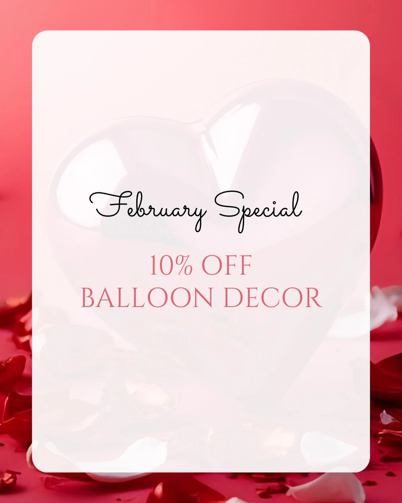 February Special: Get 10% Off Balloon Decor! Contact us today for more info! Designer Flower Walls #flowerwallslasvegas