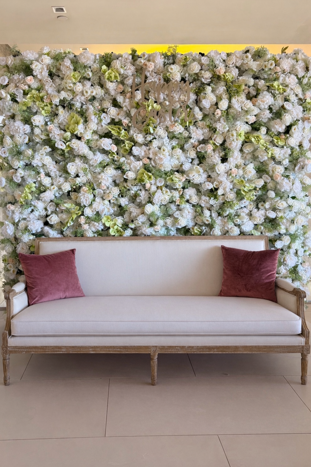 INFINITE LOVE FLOWER WALL 8FT X 8FT