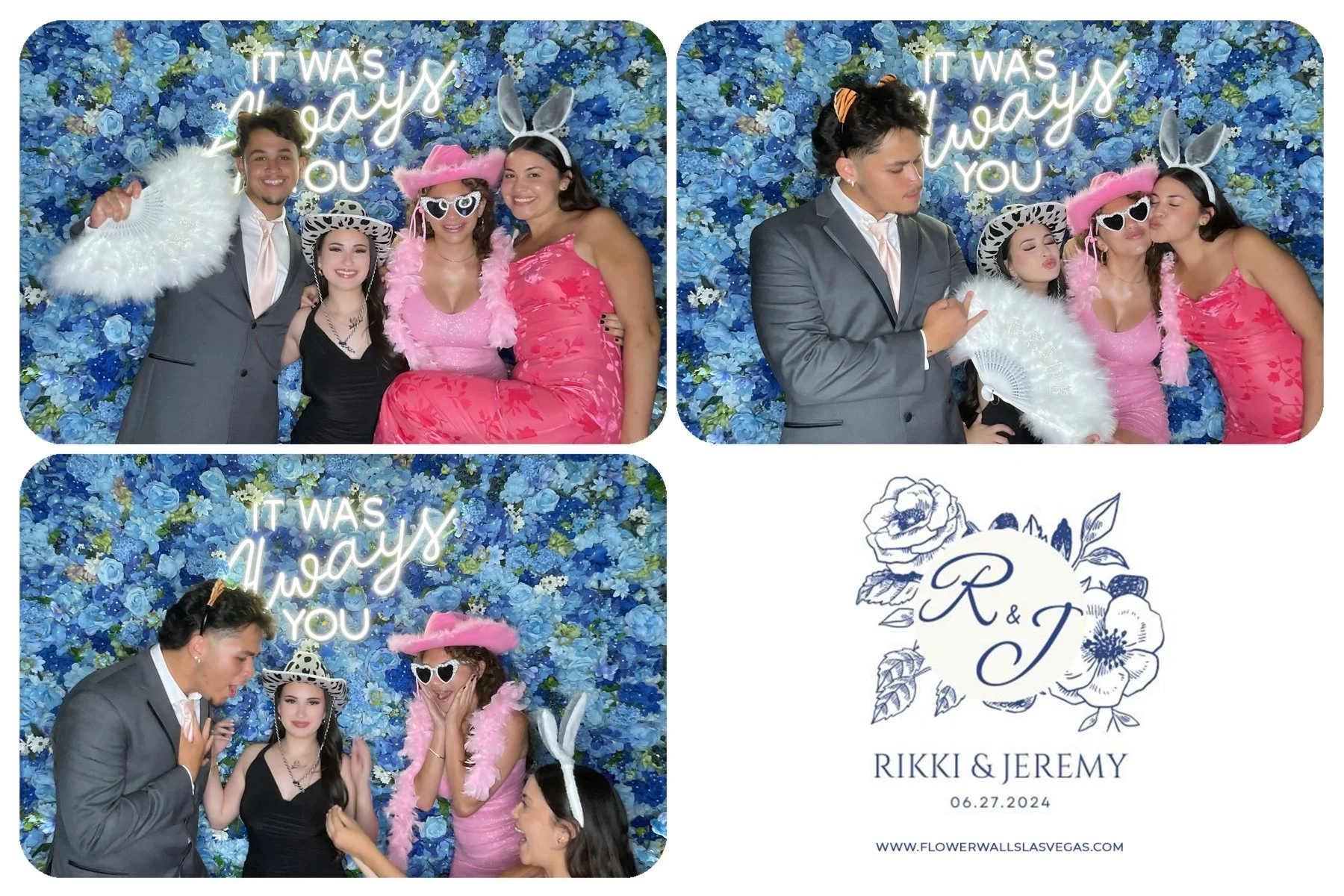 Photo Booth rentals Las Vegas flower walls Las Vegas