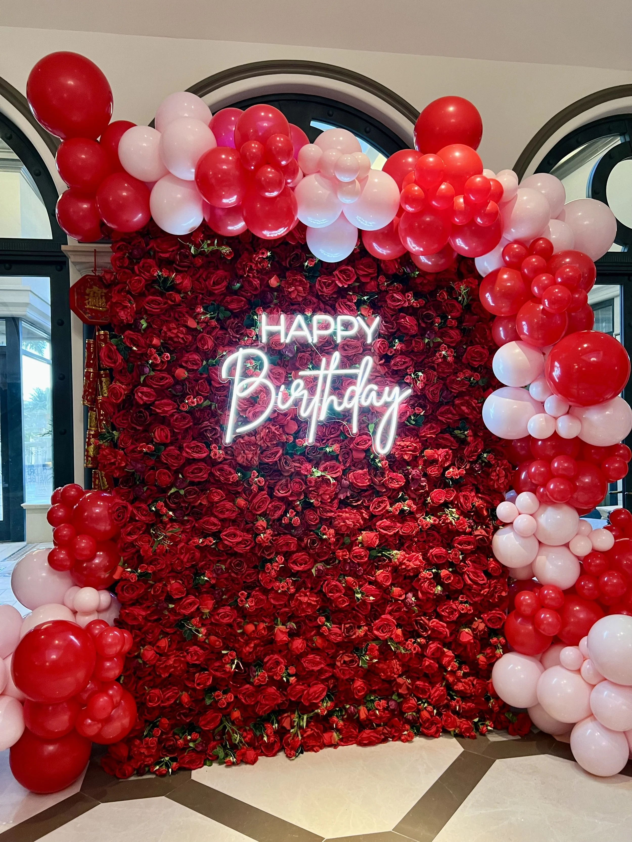 balloon decor Las Vegas Flower Walls Las Vegas balloon garland