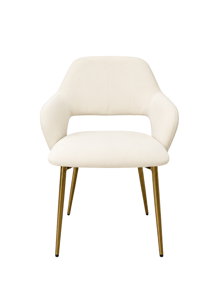 white velvet chair rental Las Vegas party and event rentals modern gold tone legs flower walls Las Vegas