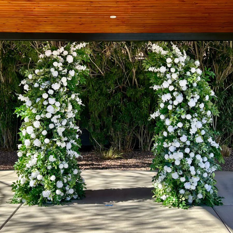 wedding flower arch rental flower walls Las Vegas