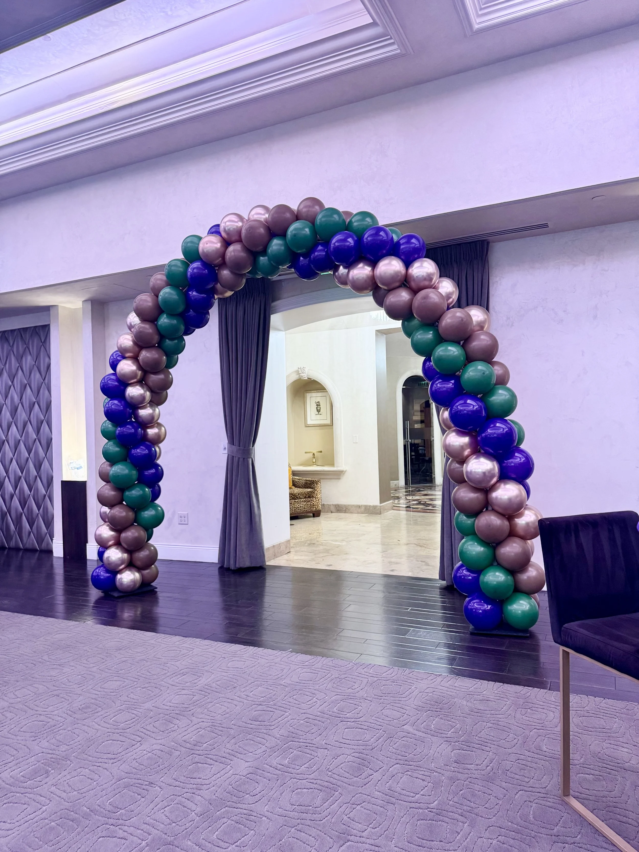 classic balloon arch flower walls Las Vegas