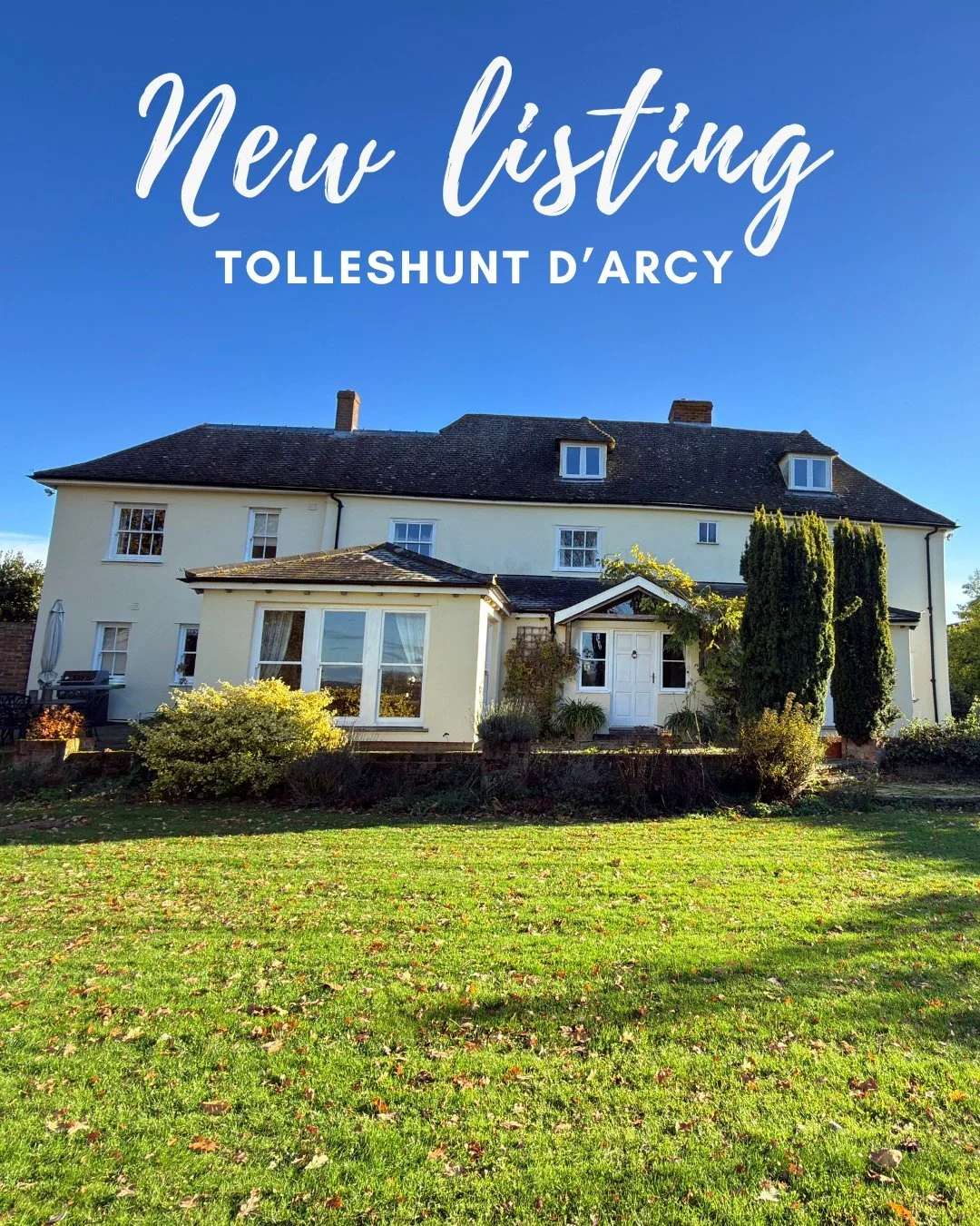 We are delighted to share this new listing in Tolleshunt D'arcy. This listed five bedroom detached farmhouse is situated on the edge of a working farm and is available early January 2026. 

Click the link in our bio for more information.