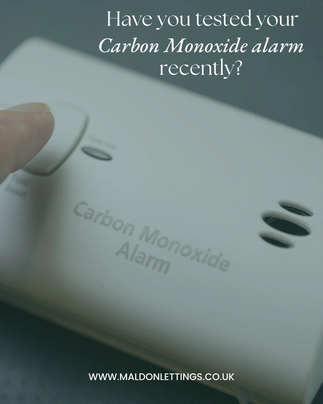 An important reminder to check your carbon monoxide alarms recently?