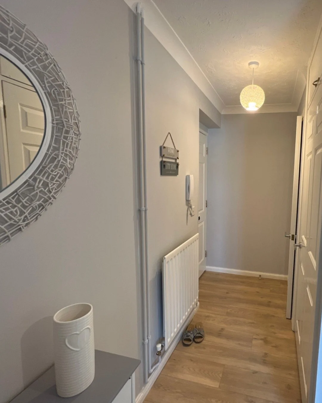 Beautiful hallways for beautiful houses. If you're interested in finding a place to call home, we are right by your side.