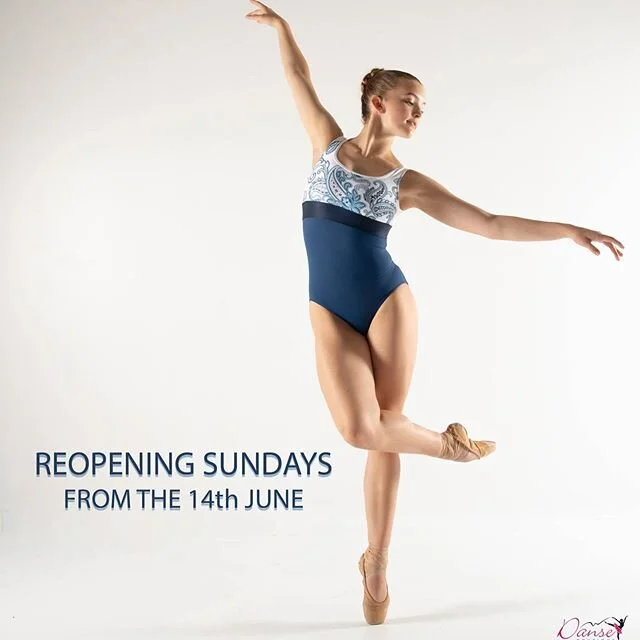 While Danse Boutique remains closed today due to Covid-19, we are excited to announce Sunday trading is re-opening next Sunday 14/6/20. 🤗 our artist @_.emily.jones.dance._ wears Ainsliewear leotard and Gaynor Minden pointe shoes. Image captured by @ridley_st  photography. #danse_boutique #sunday #reopening #dancewear #leotards #pointeshoes #balletshoes #alldancerswelcome