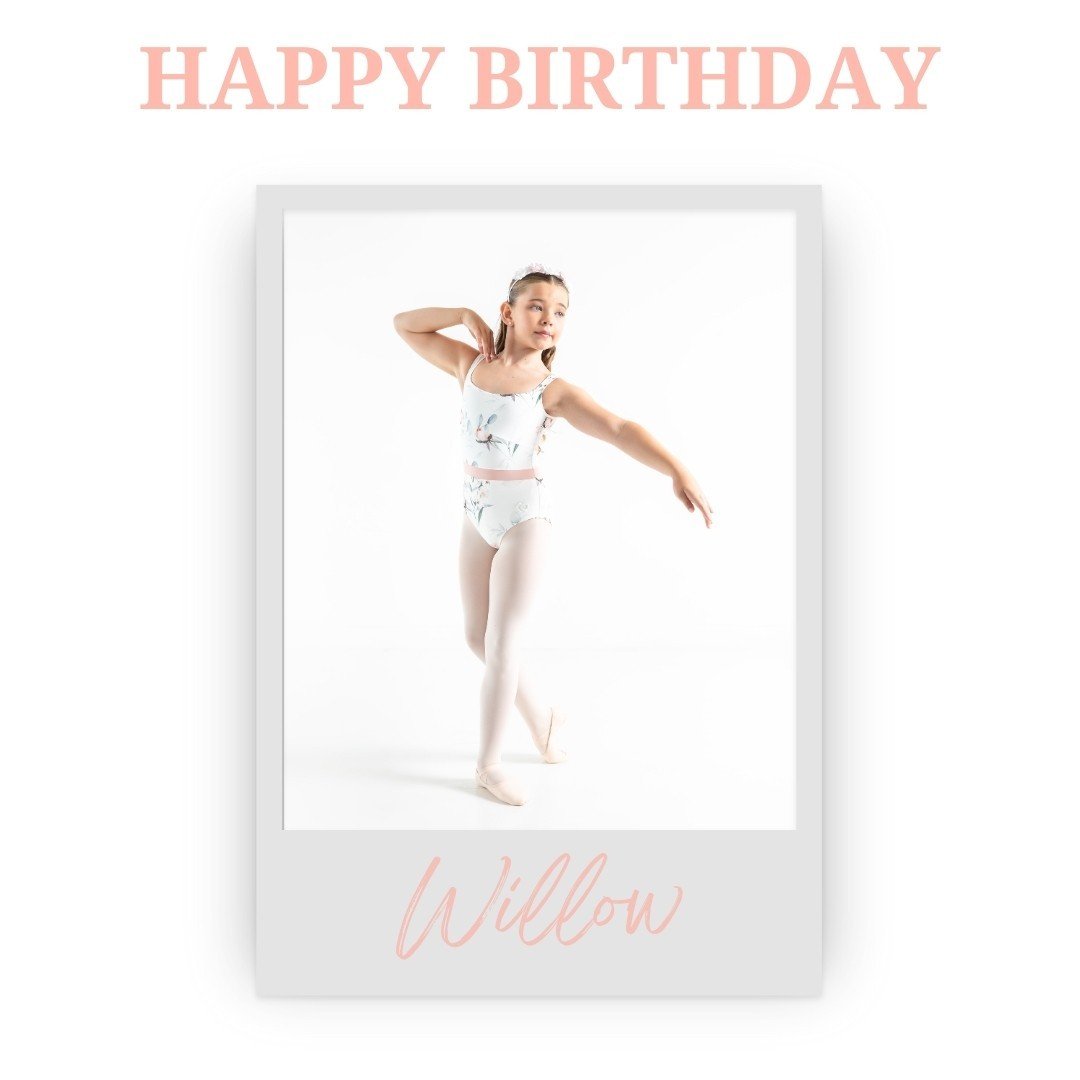 Happy Birthday to our lovely Danse Artist @willow_bella_ 🎂⁠
⁠
We hope you have a wonderful day celebrating and look forward to watching your dance year unfold 🩰⁠
⁠
Willow wears @claudiadeancollections Grace leotard⁠
⁠📸 @yellowwood.photography