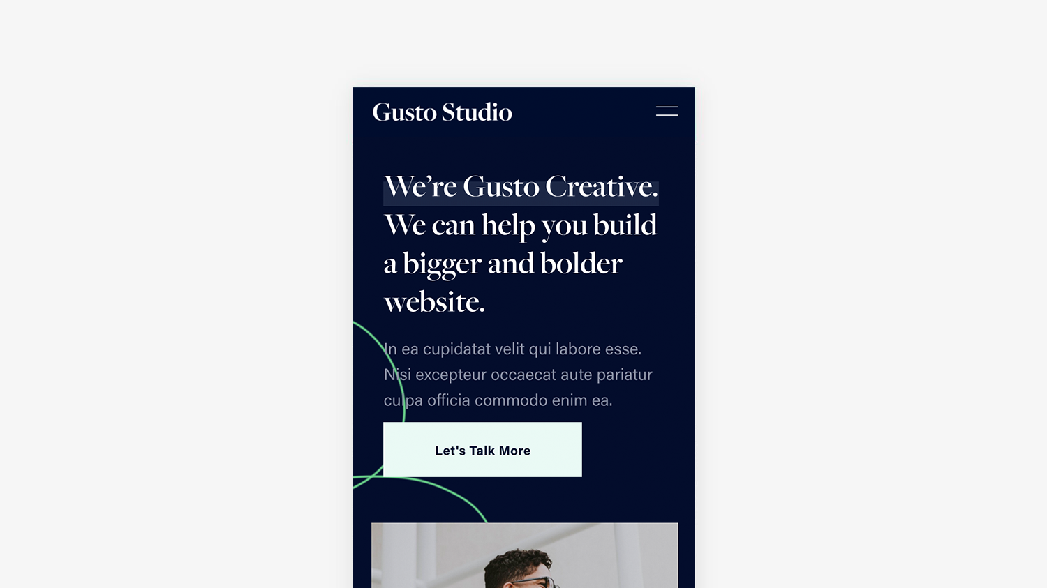 Flipped Image Overlap Block On Mobile