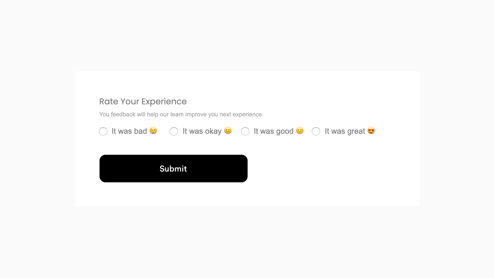 Custom Survey Buttons