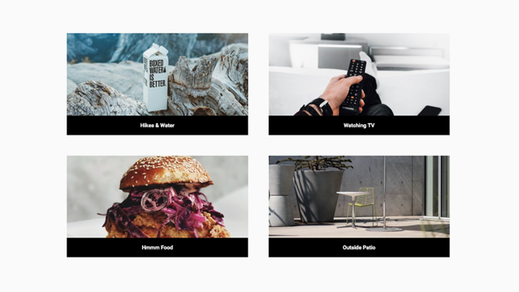 Grid Gallery Title Labels