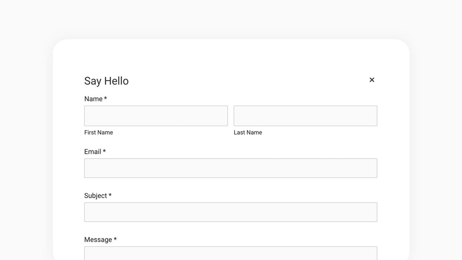 Lightbox Form Rounded Corners