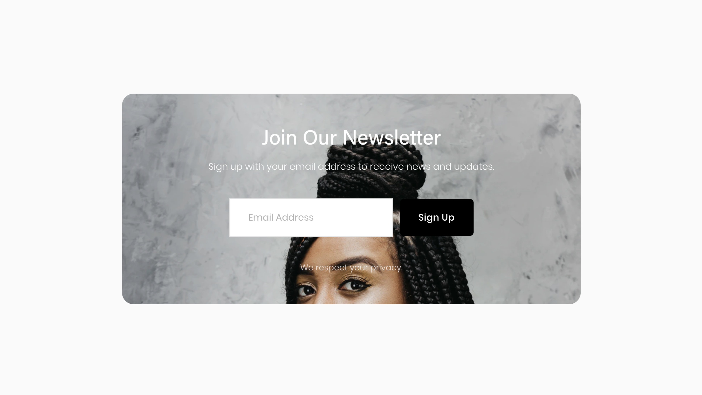 Your Own Newsletter Block Background