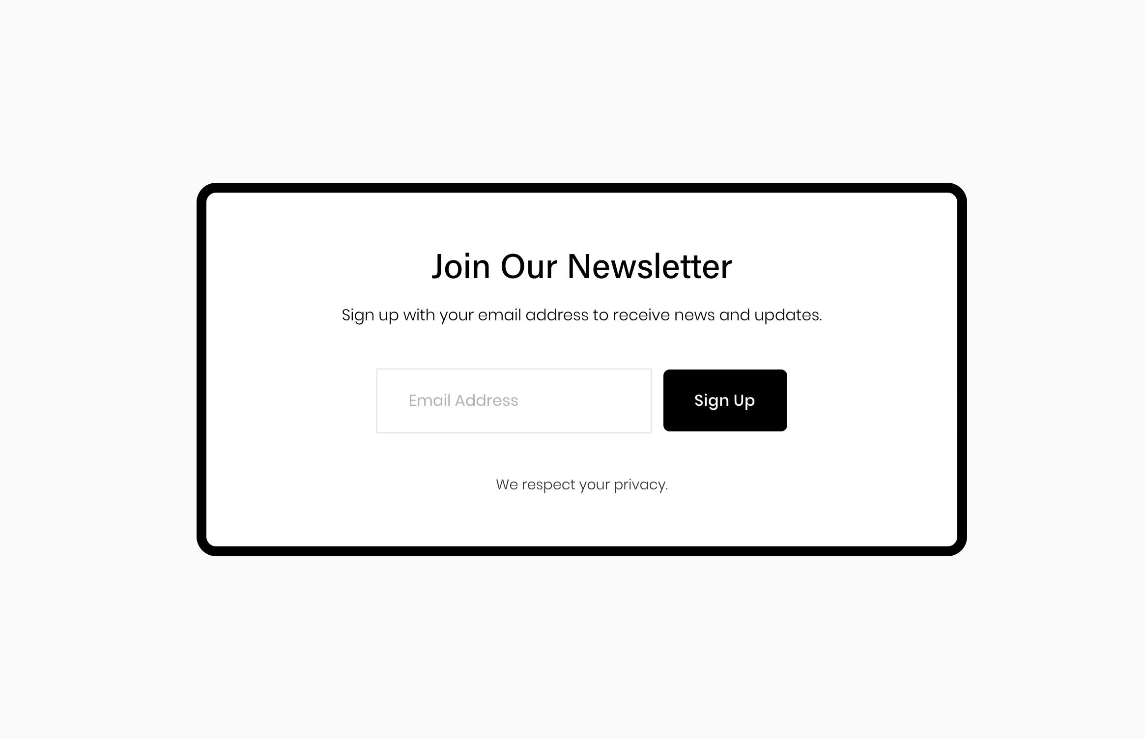 Siiimple Newsletter Block