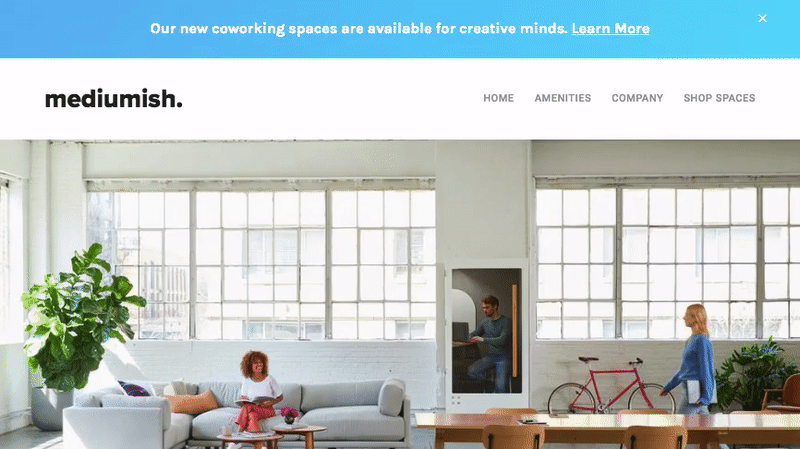 Animated Gradient Announcement Bar