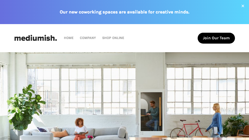 Thicker Announcement Bar