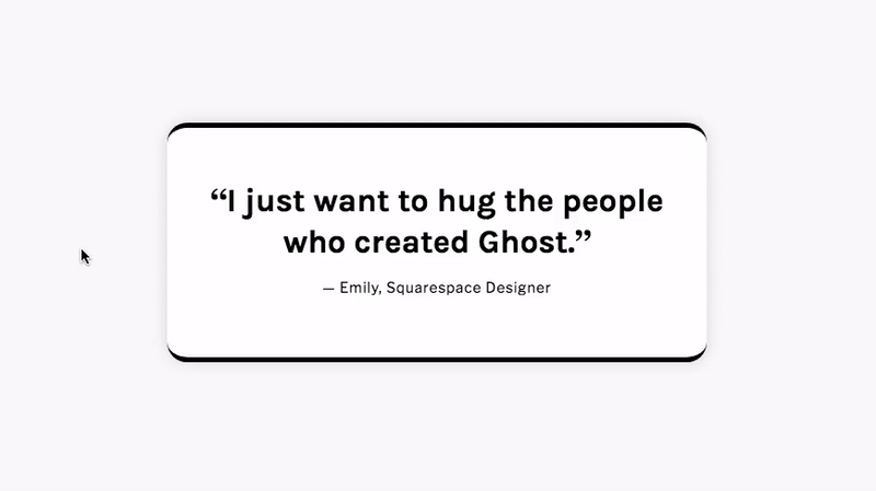 Inverted Quote Block On Hover