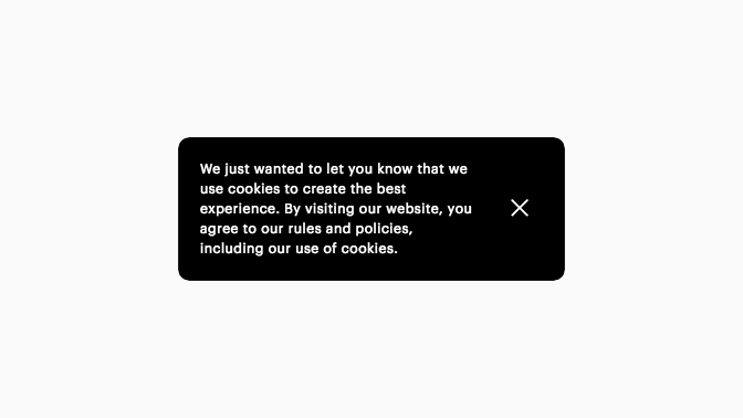 Cookie Banner Rounded Corners