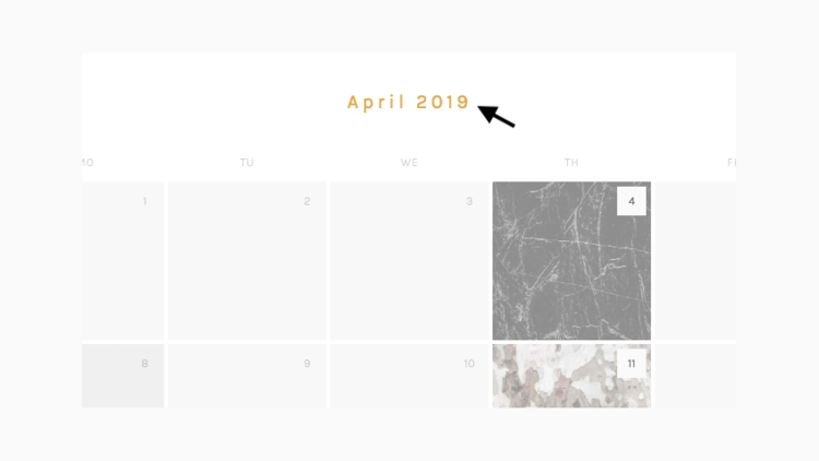 Month &amp; Year Styling Calendar Block