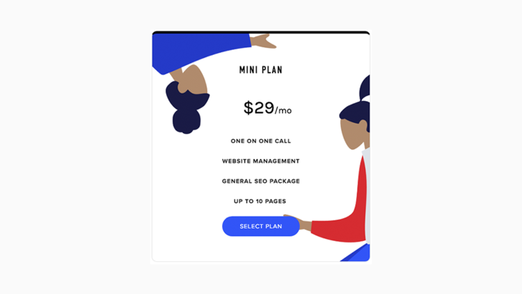 Minimal Pricing Table - Humaaans Edition