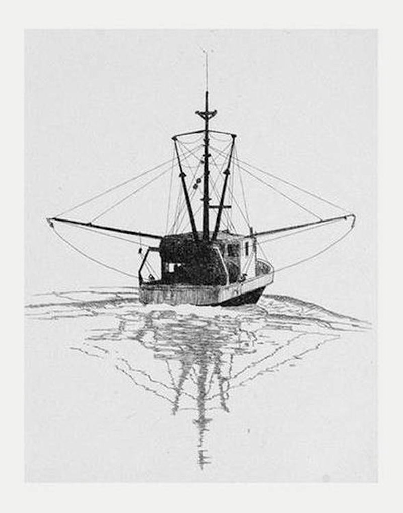 Out to Sea | Etching | 11 x 9 | 275.