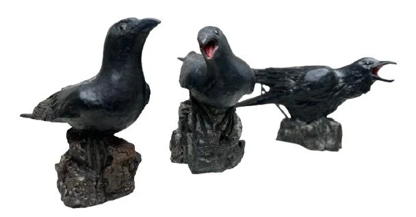 Large Crows | Stoneware | 19 x 12 x 6 | 500. each | SOLD