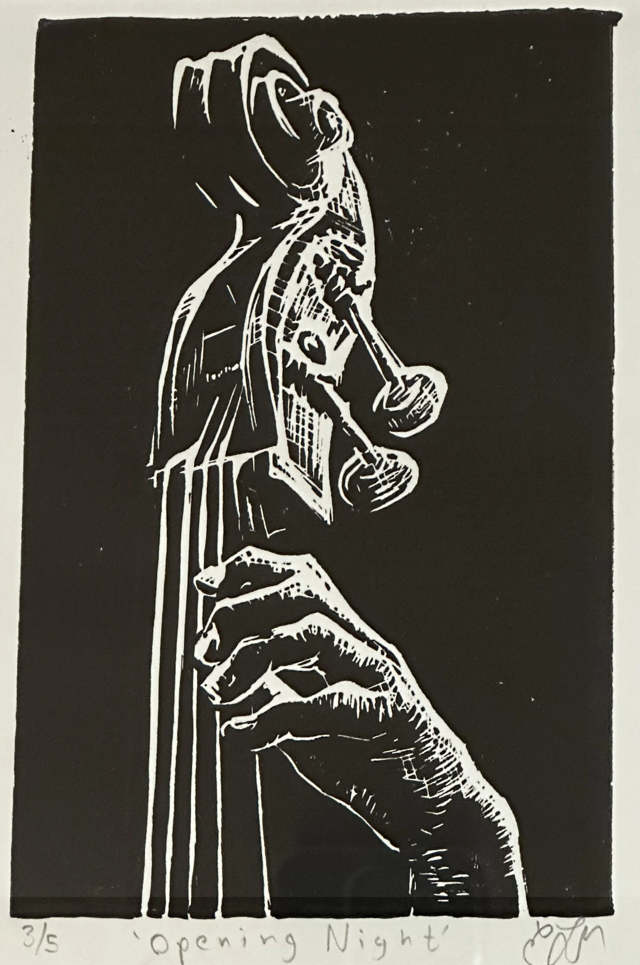 Opening Night | Woodblock Print | 11 x 9 | 150.