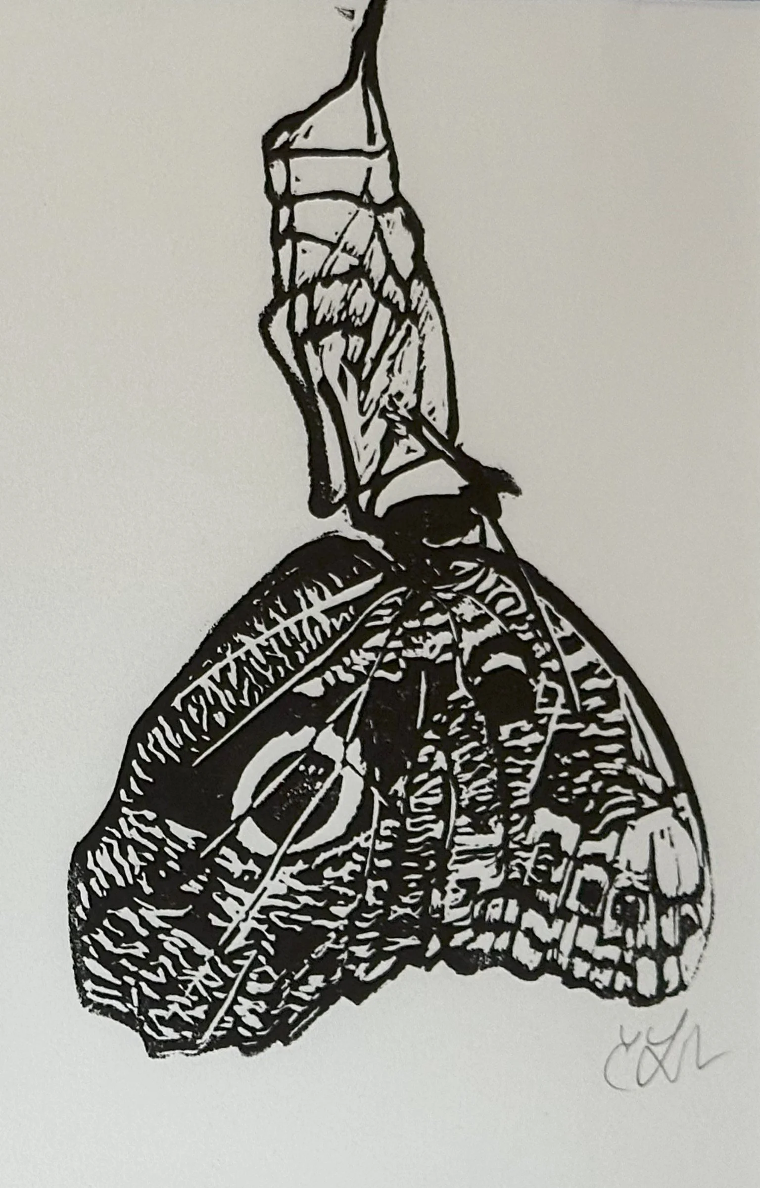 Monarch | Woodblock Print | 11 x 9 | 150.
