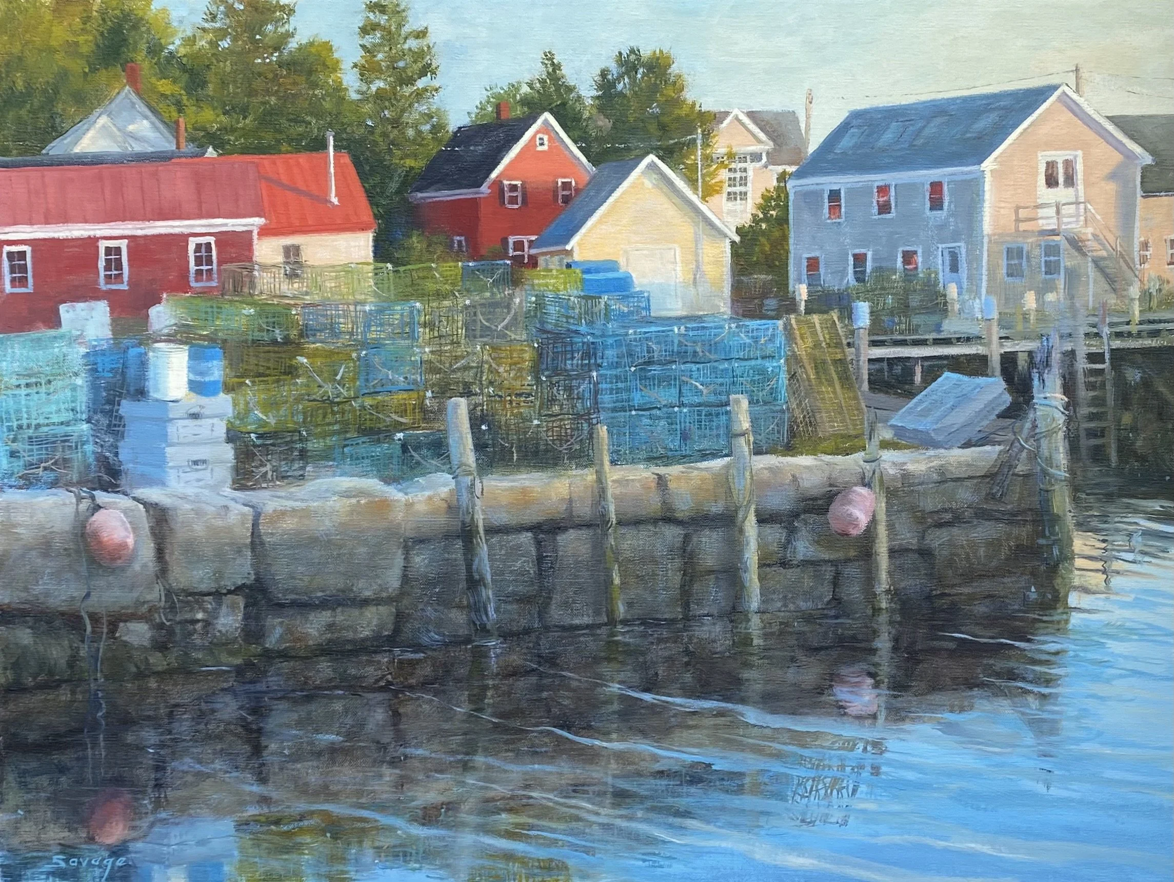 Harbor Hues | Oil on Linen Panel | 18 x 24 | 2380.