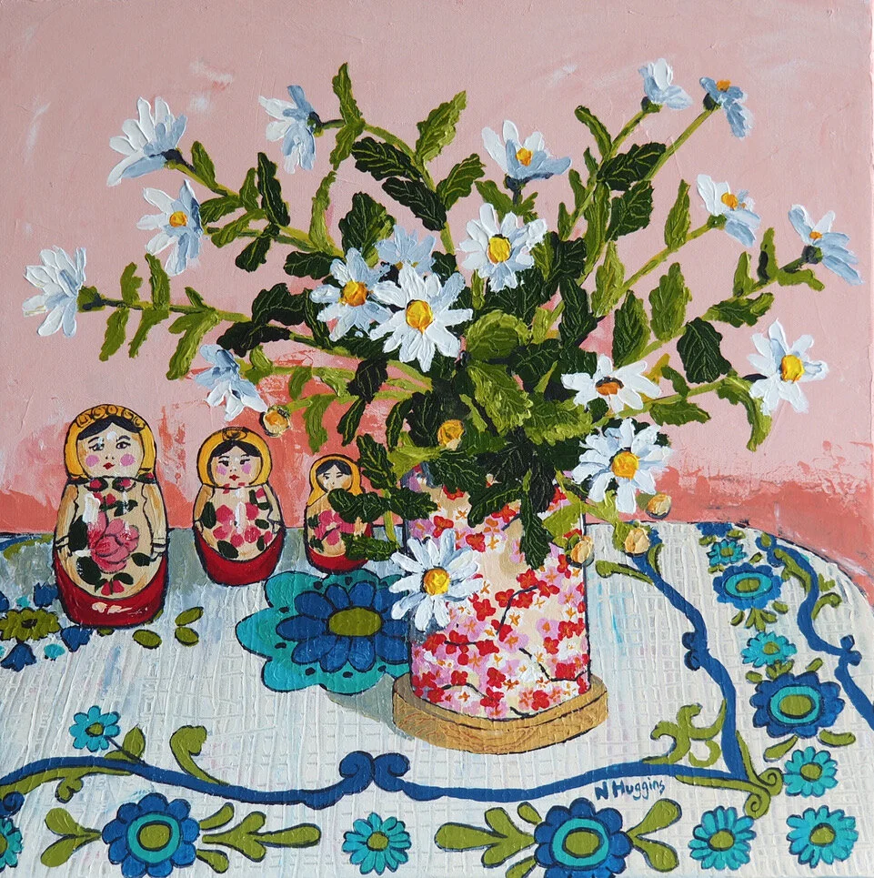 Chrysanemums and the Babushka dolls.jpeg