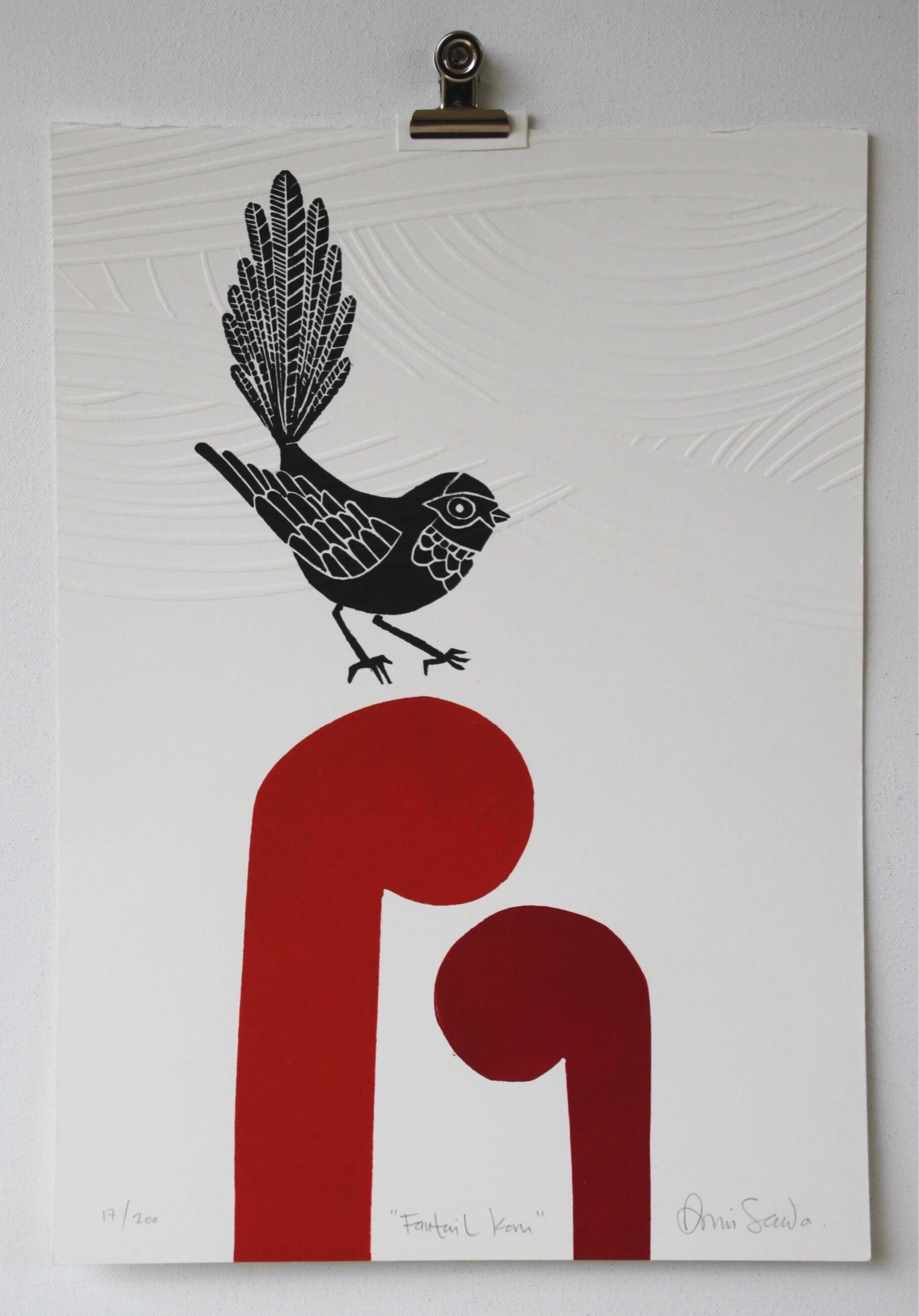 Koru+Fantail+A.+25+x+17.55cm+wood+cut.+Annie+Sandano.jpg