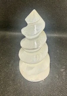 Selenite Twist Tower