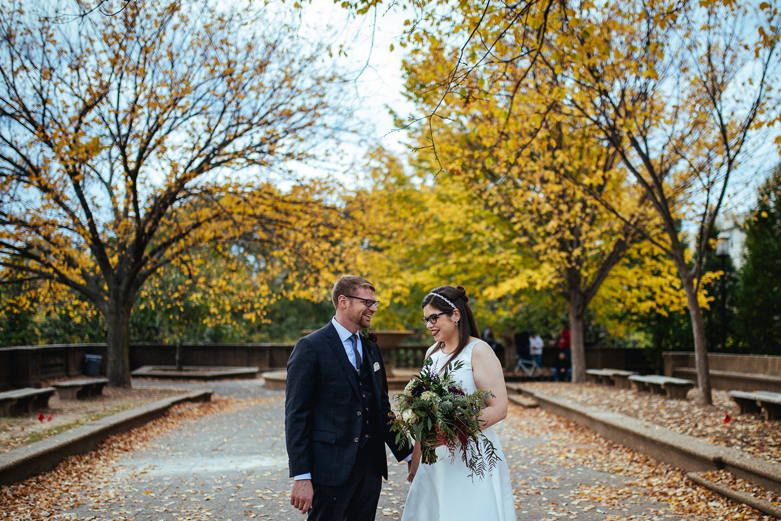 Bride and groom in Washington DC Shawnee Custalow photography