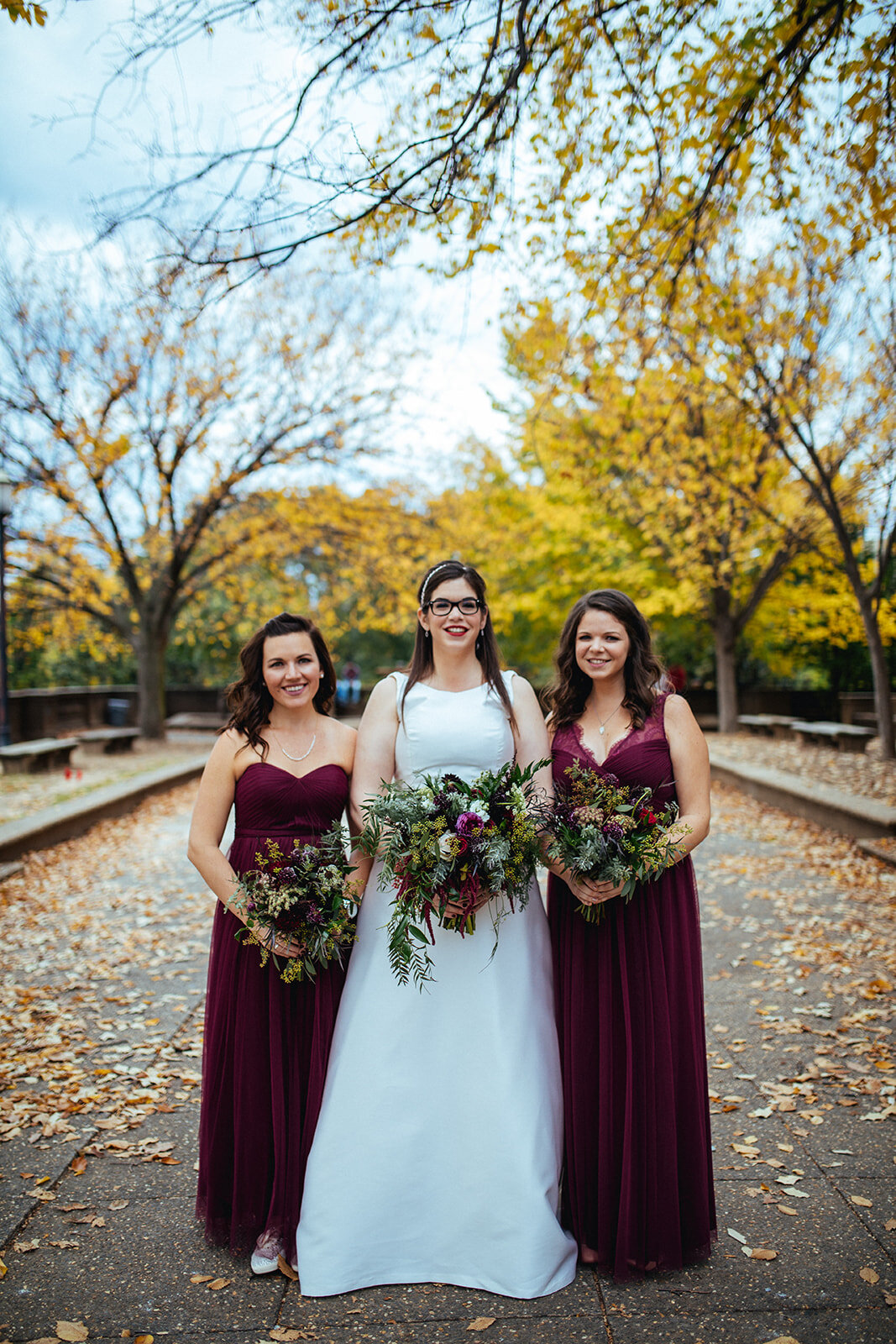 Bride and bridesmaids in DC Shawnee Custalow wedding photography